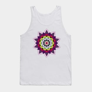 Bright kaleidoscope flower Tank Top